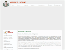 Tablet Screenshot of comune.piverone.to.it